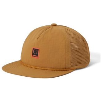 Brixton Journey Medium Profile Performance Snapback Cap - Unisex | braun