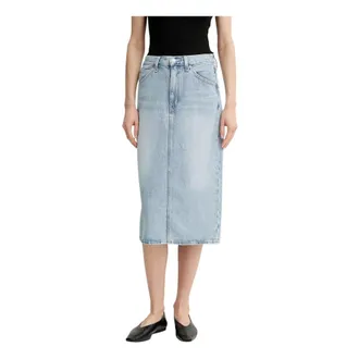 Levi's Dames, Rokken, Blauw, Maat: W24 Denim