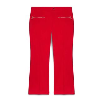 Fiorella Rubino Pantaloni Kick Flare in cotone leggero - - Trousers - Donna - Rosso - M