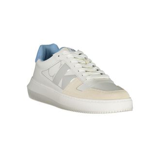 Calvin Klein Leather Colorblock Sneaker - White