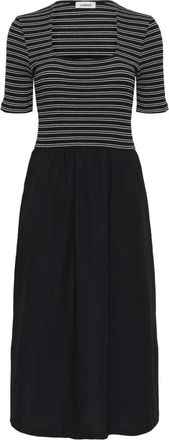 Soaked In Luxury Midi Jurken - Dames - Casual kleedjes - Zwart - XL - Kleedjes