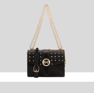 Paul Costelloe Womens Shweli Black Leather Cross Body Bag - One Size