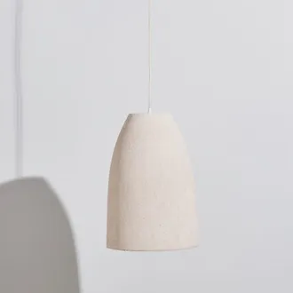 Maisons du monde L&aacute;mpara de techo acampanada de fibra de vidrio