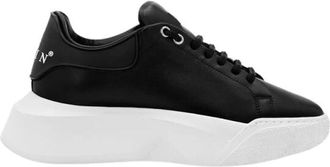 Philipp Plein Leather Runner Iconic Plein - Dames - Sneakers - Zwart - 36 EU - Leer - Schoenen