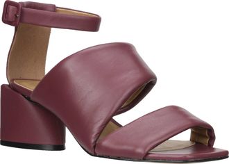 Carrano Womens Maren Leather Gladiator Sandal In Raisin