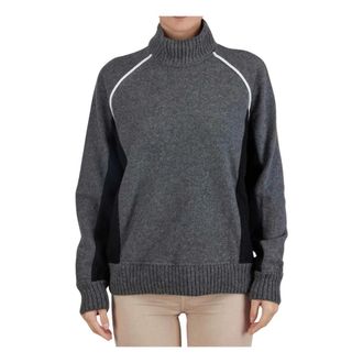 Kiton Cashmere Knitwear, female, Gray, Size: 2XS Cashmere Half Neck Sweater