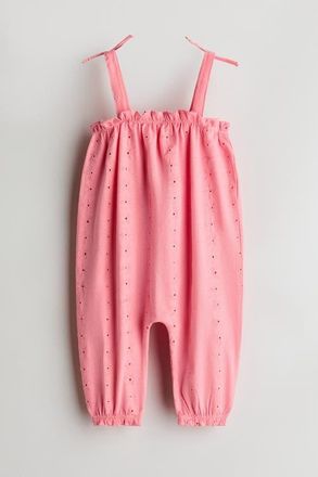 H&M Cotton Romper Suit in Hot Pink at Nordstrom, Size 12M