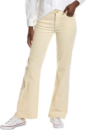 7 For All Mankind Twisted Dojo Tailorless Corduroy Eggshell Flare Leg Jean