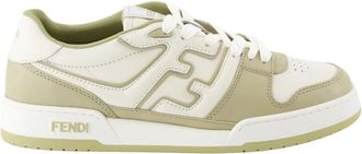 Fendi Sneakers, male, Beige, Size: 9 1/2 US Olive Green Match Sneakers Spring-Summer 2025