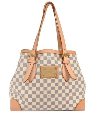 Louis Vuitton 2012 MM Hampstead Damier Azur shoulder bag - Beige