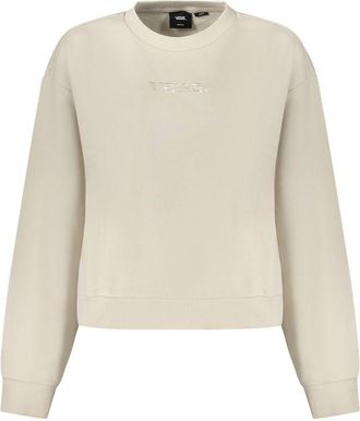 Vans Womens Relaxed Fit Crew Neck Sweatshirt - Ivory Cotton - Size X-Small