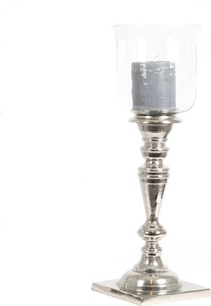Schubiger M&ouml;bel Kerzenst&auml;nder Bodenleuchter mit Glas, Aluguss