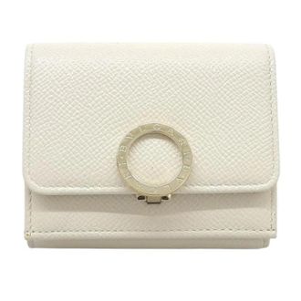 Bulgari Pre-owned Vintage Tri-fold Wallet - Dames - Vintage Accessoires - Beige - ONE Size - Leer - Vintage