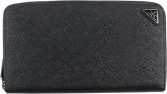 Prada Pre-owned Wallets, male, Black, Size: ONE SIZE Pre-owned Long wallet (bi-fold)
