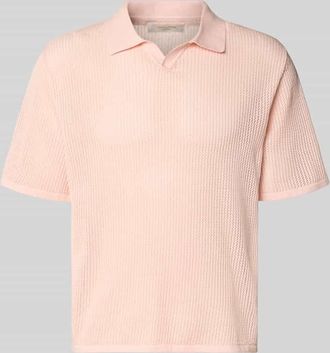Jack & Jones Jack & Jones Regular Fit Strick-Poloshirt Modell CASSIS in Apricot, Gr&ouml;&szlig;e XXL