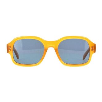 Celine CL40266U47V Square Full Rim Acetate Sunglasses - Orange