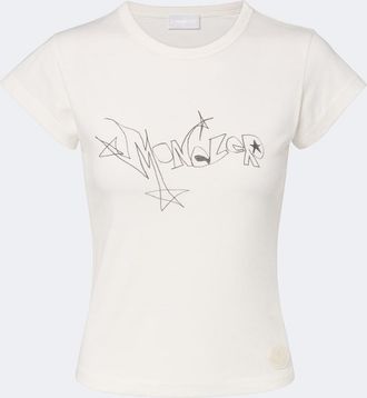 Moncler Printed cotton jersey T-shirt
