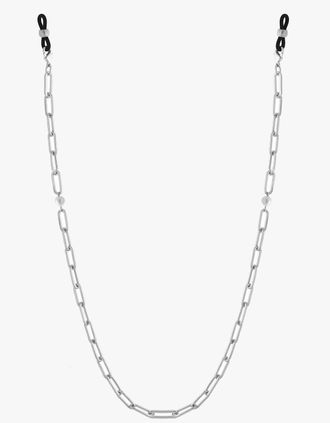 Tutti & Co Womens Clarity Sunglasses Chain - Silver