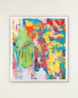 John-Richard Cascading Colors Original Painting by LM Zhou