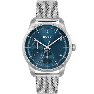 HUGO BOSS Accessoires, Heren, Grijs, ONE Size, Sophio Metallic Timepiece