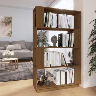 vidaXL Vidaxl - Estanter&iacute;a/divisor Madera De Pino Marr&oacute;n Miel 80x25x132 Cm