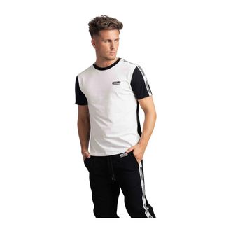 Moschino T-shirt met print - Heren - Tops - Wit - Maat: S Zijde