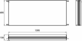 Emco Emco - Marco De Montaje Evo Para Armario Con Espejo Iluminado