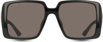 Gucci GG1692SA Asian Fit 001 Womens Sunglasses Black Size 54