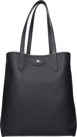 Burberry Uomos Borse A Tracolla In Pelle Nera E Legno