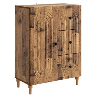 vidaXL Aparador Con Caj&oacute;n Madera Envejecida 66 X 34,5 X 90 Cm Vidaxl