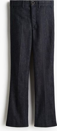 H&M Flared High Ankle Jeans in Dark Denim Blue at Nordstrom, Size 16