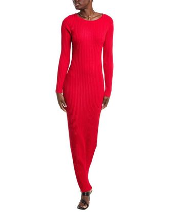 Farm Rio Farm Rio Knit Mohair & Wool-Blend Midi Dress