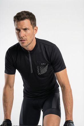 F.lli Campagnolo Radtrikot CMP, Herren, Gr. 46, antracite, ar, Obermaterial: 100% Polyester. Futter: 98% Polyester, 2% Elasthan, Trikots Radtrikot, Fahrradshirt