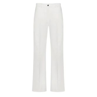 Seventy Straight Trousers, female, White, Size: S White Trousers