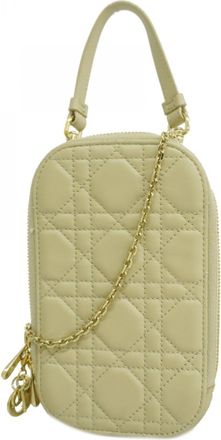 Dior Beige Leather Pouch (Pre-Owned)