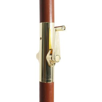 Berkfield Home Parasol with Wooden Pole 300x258 cm Black
