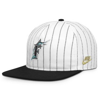 Nike Florida Marlins Pro Nike Mens MLB Adjustable Hat in White | NB57064NMMB-JFJ