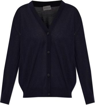 Moncler Wol Cardigan - Dames - Vesten - Blauw - XS - Wol - Truien & Vesten