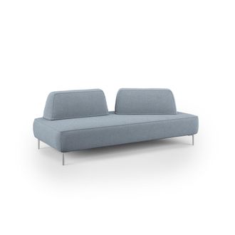 Divani.Store Newton Sof&aacute; Modular Con Respaldos Removibles 212 Cm Azul Claro