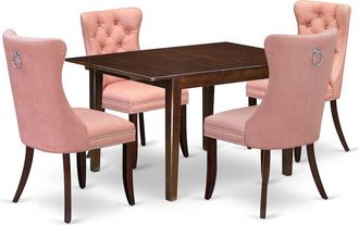 East West Furniture 5 Piece Dining Room Table Set