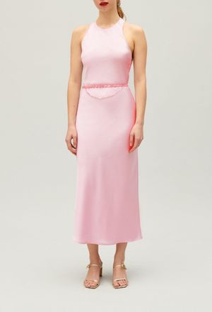 Claudie Pierlot Robe longue satin&eacute;e