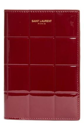 Saint Laurent Paris Passport Case in Grenade at Nordstrom