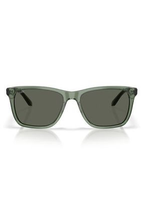 Costa Gravels 57mm Polarized Square Sunglasses in Algae Green /Gray 580G at Nordstrom