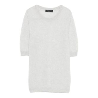 Fabiana Filippi Round-neck Knitwear, female, White, Size: M Round-neck Knitwear