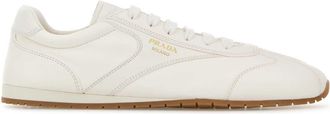 Prada White Leather Sneakers