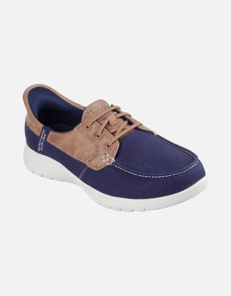 Skechers Womens Palmilla Womens Boat Shoes - Navy - Size: 6
