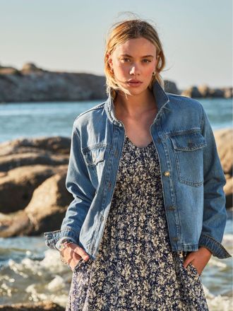 Fat Face FatFace Denim Jacket in Denim Vintage
