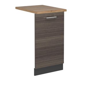 Vicco Tapa Del Lavavajillas R-line, Gris Noble, 45 Cm, Et Roble