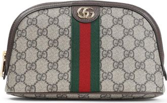 Gucci Beige Ebony Ophidia Beauty Bag-Donna