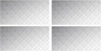 vidaXL Checker Plates 4 pcs Silver 100 x 50 cm Aluminium Vidaxl
